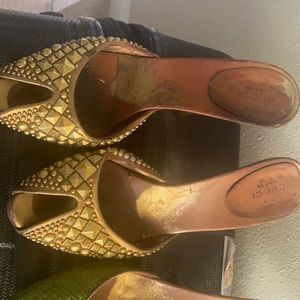 Old vintage Gucci shoes .